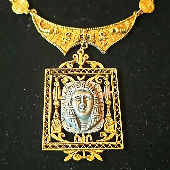 Vintage Arthur Pepper Egyptian Revival Necklace - Picture 2 of 7